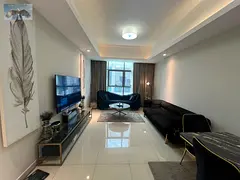 Furnished 2BR+hall yearly in Gulfa Tower, gym, pool, parking, kids area, new tower, prime Sheikh Kha