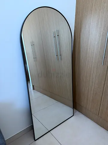 2 Wall Mirrors with Slim Black Frame / W 70cm H 150cm