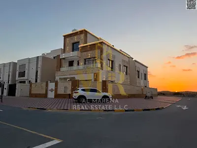 فرصة سكنية واستثمارية | تملك فيلا فاخرة بالزاهية عجمان |  طابقين وروف 6 غرف ماستر | بسعر تنافسي شامل رسوم التسجيل والتمليك