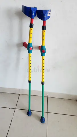 Kids adjustable walking stilts - lightweight plastic, good condition