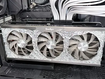 Palit GeForce RTX GameRock Triple-Fan Graphics Card (Visible Condition)