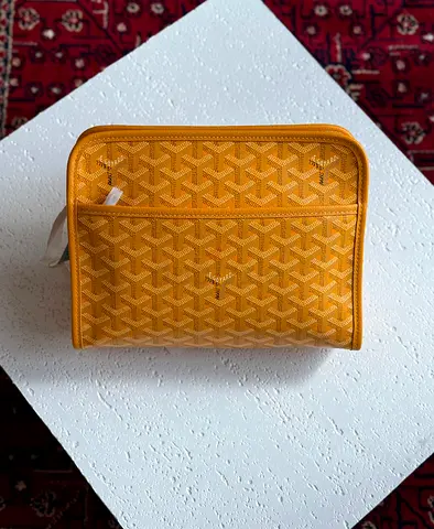 Yellow Goyard jouvence Toiletry Bag