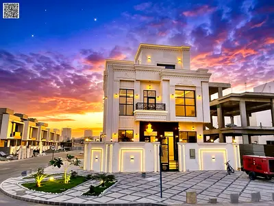 Classic corner lot in Al Helio 2 (excellent location, almost a corner lot), Ajman. Prime location with a setback of approximately 10 meters in front o
