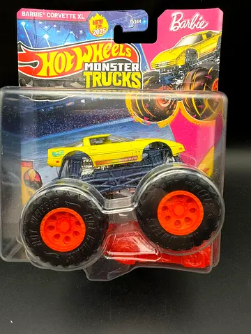 Hot Wheels Monster Trucks Barbie Corvette XL - New in Pack
