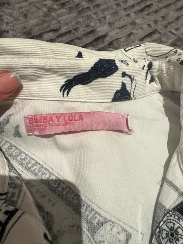 Bimba Y lola White patterned shirt with label (pre-owned)