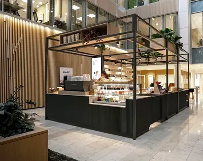 Luxury Food Café Kiosk Design  Fabrication