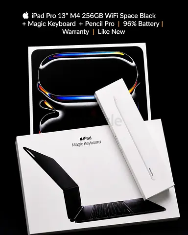 iPad Pro 13” M4 256GB WiFi + Magic Keyboard + Apple Pencil Pro