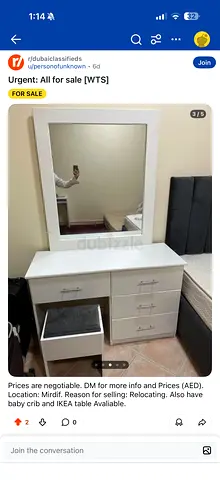 URGENT SALE: Dressings table
