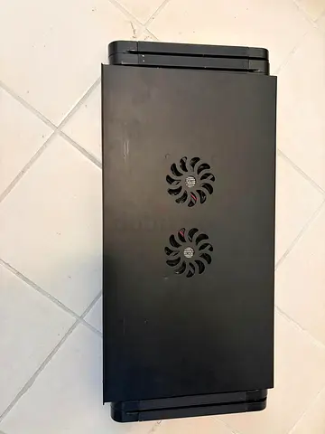Used PC Tower Case with Dual Top Fans (Black)
