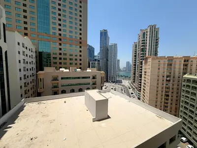 Sea view, free air conditioning, studio with balcony, separate kitchen