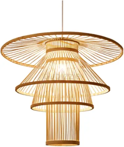 Light fixture bamboo