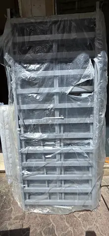 Metal storage shelving unit (new, wrapped) - heavy duty rack