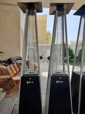 Outdoor Pyramid Patio Heater - Gas-powered (Black) - Used