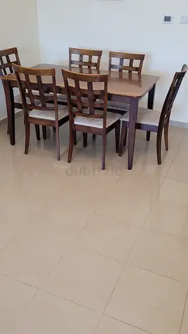 6-Seater Dining Table with Chairs - Good Condition
