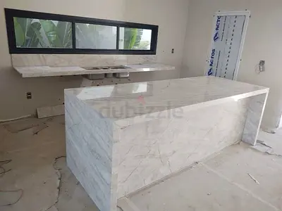 Luxury Custom Kitchen Island with Solid Timber Top and Soft-Close Drawers