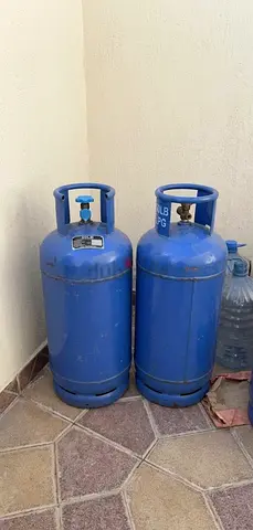 Two 50LB (26.4kg) ADNOC LPG Gas Cylinders