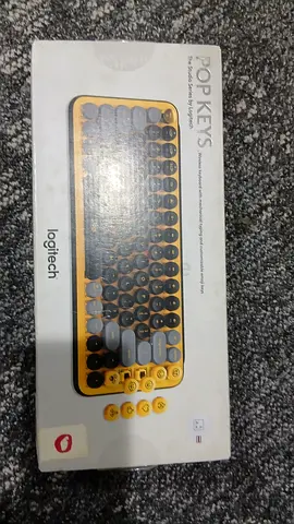 Logitech POP Keys Wireless Mechanical Keyboard (Yellow) - Like New in Box