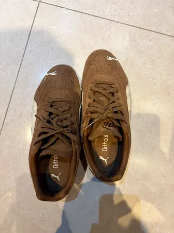 Brown Puma speed cat  Suede Sneakers, lightly used, size 42