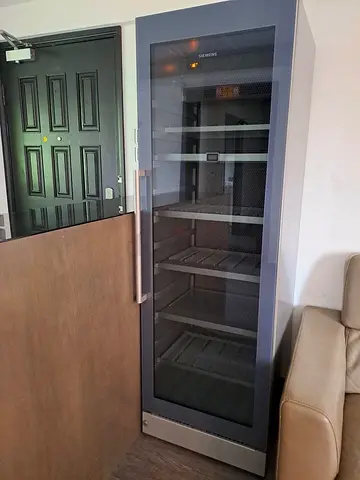 Siemens latest model IQ-700 120 bottle wine fridge dual temperature by had