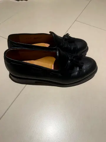 Black Leather Tassel Loafers - Gentlemens