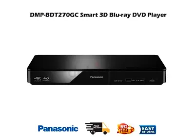 Panasonic DMP-BDT270GC Smart 3D Blu-Ray DVD Player - Free Delivery