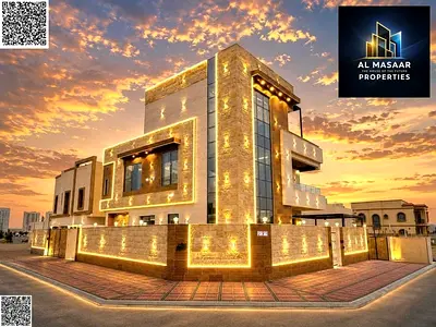 فيلا زاوية طابقين و رووف مع مسبح تشطيب خاص السعر شامل رسوم توصيل الكهرباء و الماء و أجهزة المكيفات O General خلف مطعم ماكدونالدز