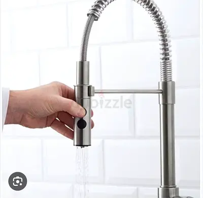 Stainless Steel Pull-Down IKEA Kitchen Faucet with Spring Neck