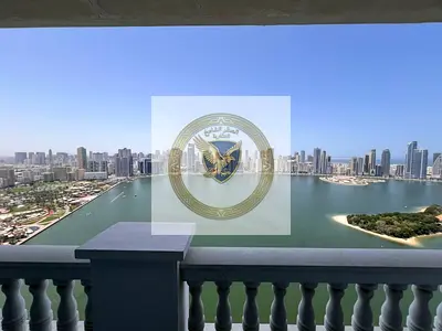 شقة فاخرة 3 غرف ماستر بإطلالة بحرية مباشرة مع باركن وجيم ومسبح المجاز 1