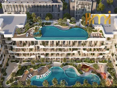 One-bedroom apartment with a pool view in a prestigious complex in JVC, suitable for both living and investment.