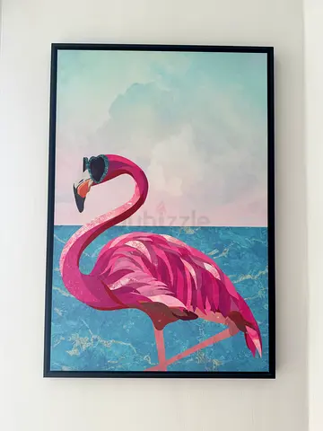 Framed Flamingo Wall Art Print