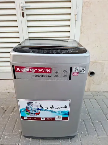 with this Smart inverter,  8 kg LG washing machine, saves electricity