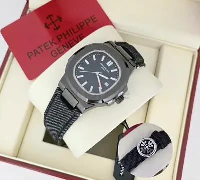 Patek philippe watch with cloth strap