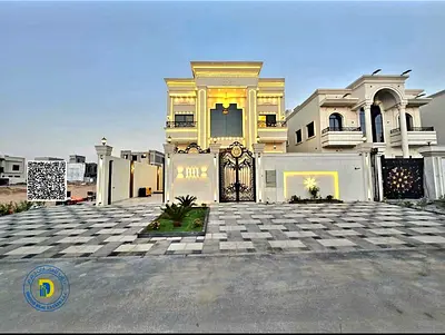 Classic corner 5BR villa, registration fees included, in Al Helio 2, Freehold . Bank financing .