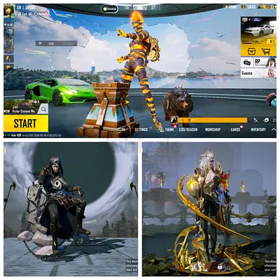 Pubg Old Rare Id Mummy Set + X-SUIT Lvl 4