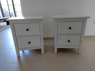 Two matching bedside cabinets