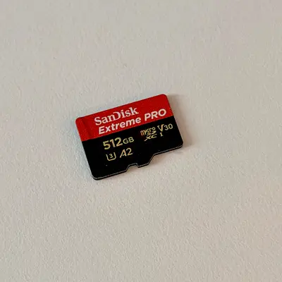 SanDisk Extreme PRO 512GB microSDXC V30 A2 – Like New