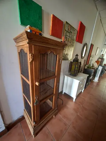 Solid Wood Vintage Armoire / Cabinet in Good Condition