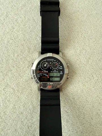 Citizen Ana Digi Temp ‘Record Label’ Rare JDM only watch like brand new