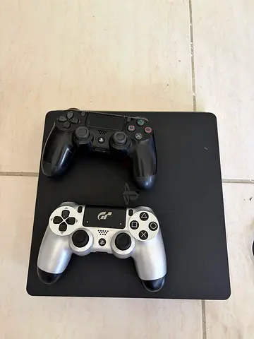 Sony PS4 Slim with 2 Controllers and 16 Games (Ready to Play)