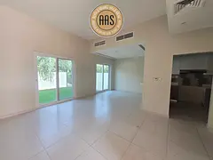 SINGLE ROW PARK FACING 2BR+MAID VILLA FOR RENT 140K