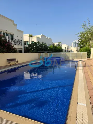 For rent: a luxurious villa on a main street, two floors, with a swimming pool