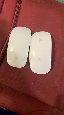 Pair of Apple Magic Mouse (White) - Used, Works Fine