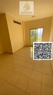 Two bedrooms and a living room in Al Rashidiya 2, next to Falcon Towers. Two bathrooms and a balcony