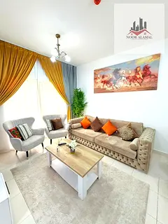 Sharjah Muwaileh 1bedroom &amp; hall fully furnished with first Resident with Bathroom