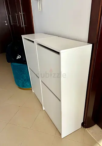 IKEA Shoe Cabinet – White – Set of 2