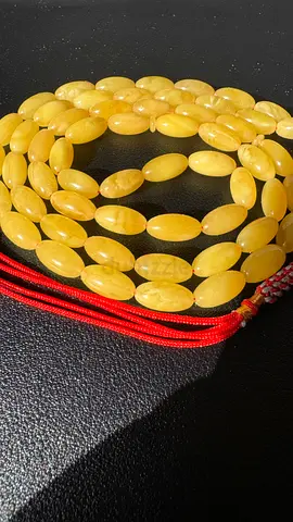 ‏طبيعي كهرمان كالينينغراد Natural Yellow Amber Prayer Beads 26g