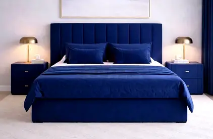 Brend New fabric wooden Queen size 160x200 Bed with Madical Matress Available