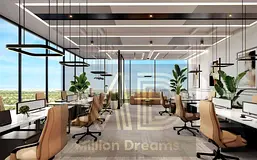 FULLY FURNISHED OFFICE II SKYLINE &amp; STADIUM VIEWS