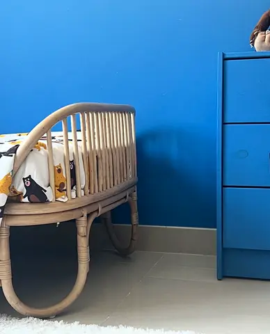 Beautiful Rattan Kids Bed – Excellent Condition