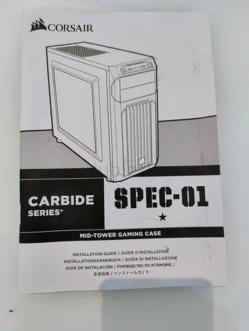 Corsair Carbide Series SPEC-01 Mid-Tower Gaming Case (manual shown)